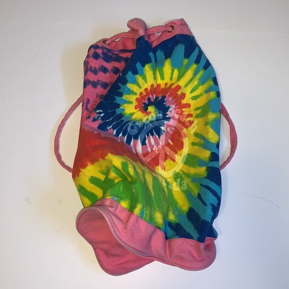 Tie Dyed Y2K Drawstring Backpack - Picture 2 of 8